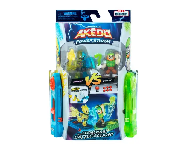 Set 2 figurine Akedo, Power Storm, Shortou Vs Sandtrap, S4