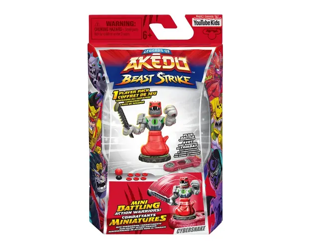 Figurina cu accesorii, Akedo, Beast Strike, Cybersnake, S5