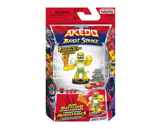 Figurina cu accesorii, Akedo, Beast Strike, Jungle Heart, S5