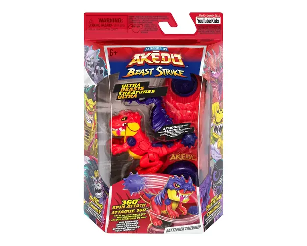 Figurina Ultra Beast, Akedo, Beast Strike, Battlerex Tailwhip, S6