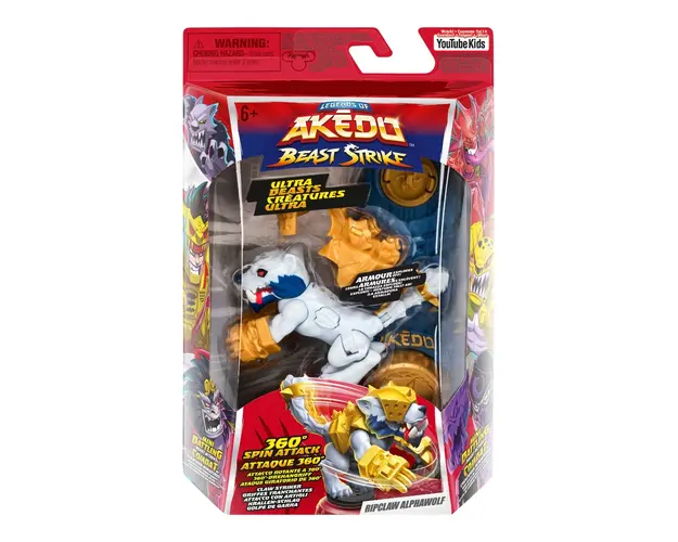 Figurina Ultra Beast, Akedo, Beast Strike, Ripclaw Alphawolf, S6