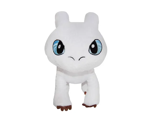 Jucarie din plus Light Fury, Soft Dragons, Play by Play, 30 cm
