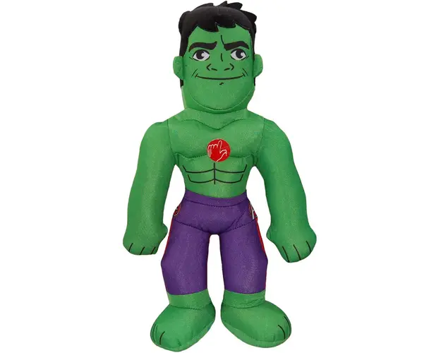 Jucarie din plus cu sunete Sambro, Hulk, Marvel Super Hero, 38 cm