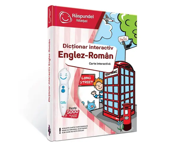 Carte interactiva, Raspundel Istetel, Dictionar Englez-Roman