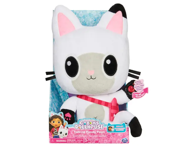 Jucarie de plus interactiva, Gabby's Dollhouse, Pandy Paws, 33 cm