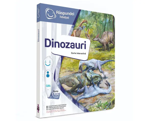 Carte interactiva, Raspundel Istetel, Dinozauri