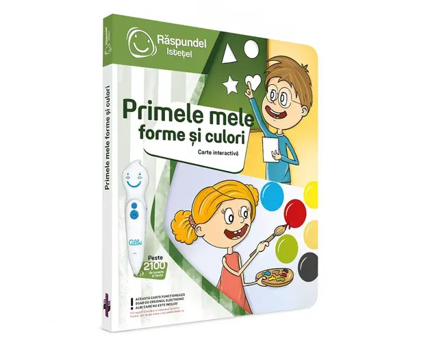 Carte interactiva, Raspundel Istetel, Primele mele forme si culori