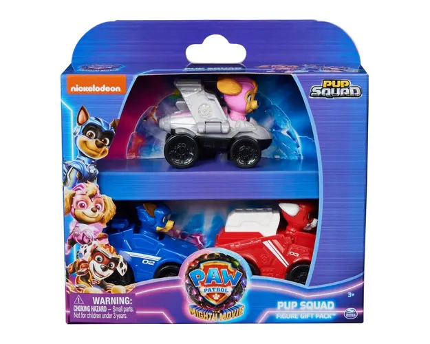 Set 3 vehicule cu figurine, Paw Patrol