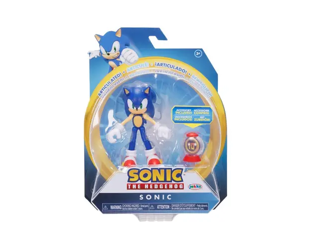 Figurina articulata cu accesoriu, Sonic the Hedgehog, Sonic, 10 cm
