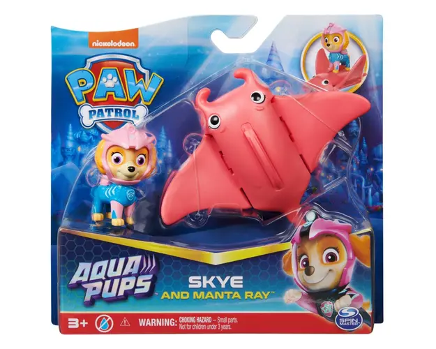 Figurina Paw Patrol, Aqua Pups, Skye si Manta Ray, 20139324