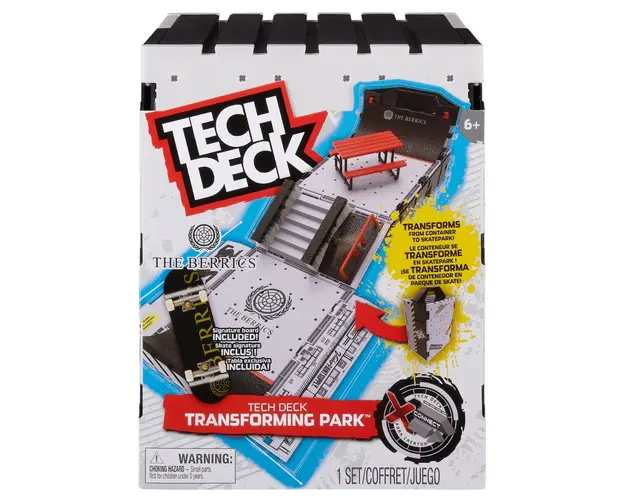 Set mini skateboard cu rampa, Tech Deck, Skate Park, 20140953