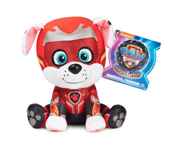 Jucarie de plus, Paw Patrol, Marshall, 15 cm, 20143337