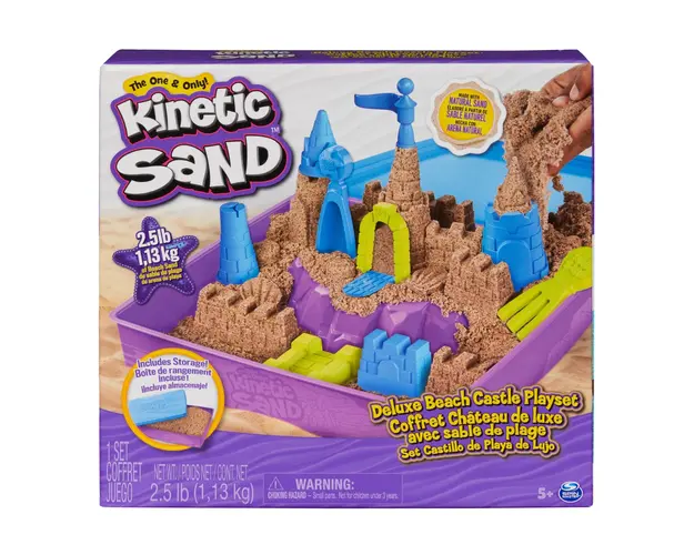 Set de joaca cu nisip si 9 forme de modelat, Kinetic Sand, 20143453