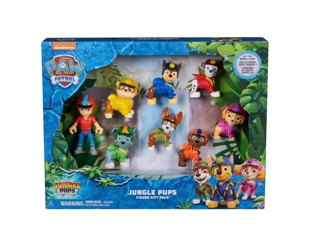 Set 8 figurine, Paw Patrol, Jungle Pups 