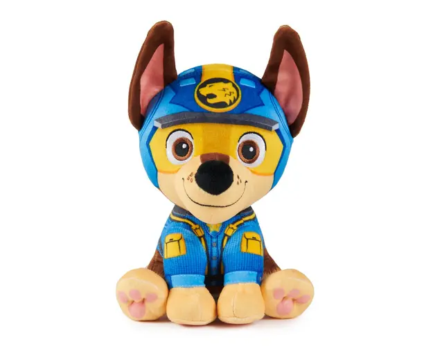Jucarie de plus, Paw Patrol, Jungle Pups, Chase, 20 cm, 20144248