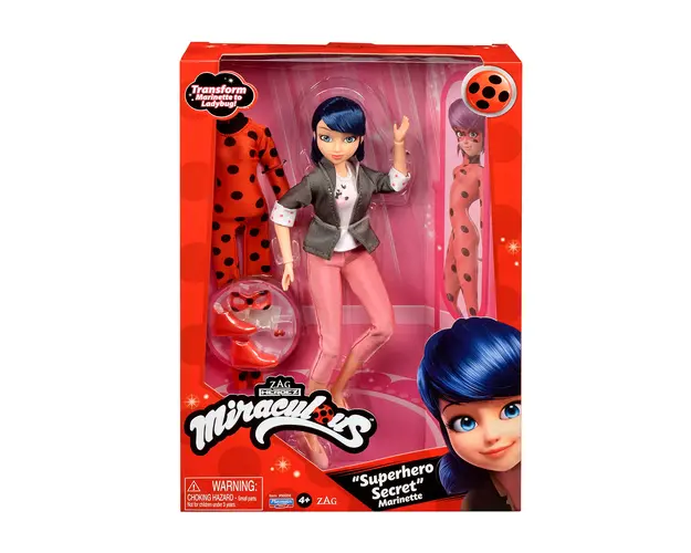 Papusa Miraculous si haine de schimb, Ladybug, Zag Heroez, 30 cm