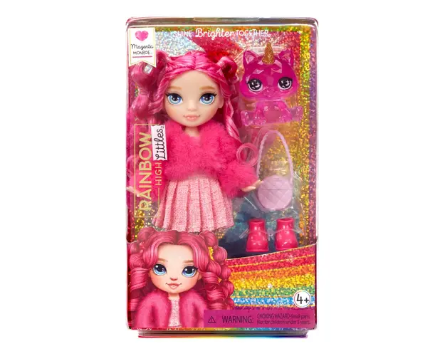 Papusa Rainbow High, Littles Magenta Monroe, Pink, 531180EUC