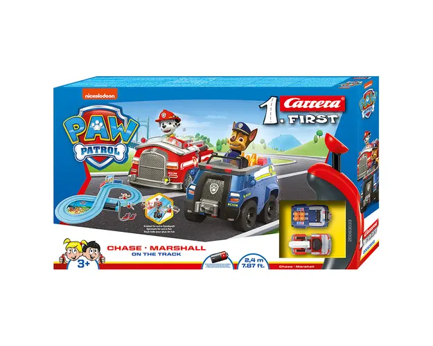 Pista de curse electrica cu 2 masinute, Carrera, Paw Patrol
