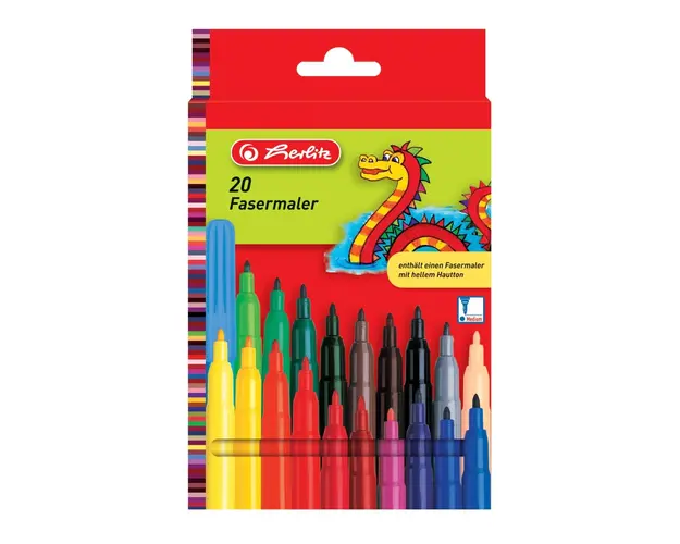 Set 20 carioci, Herlitz, 2 mm