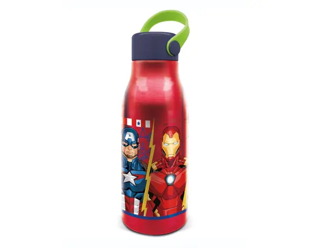 Bidon din aluminiu cu maner, Stor, Avengers, 760 ml