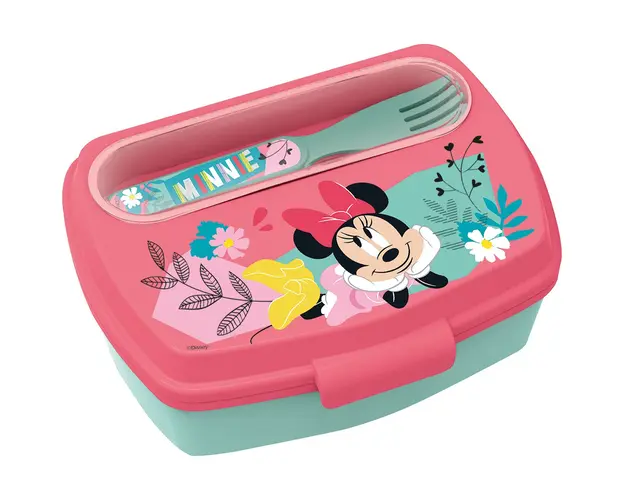 Caserola de pranz cu tacamuri, Stor, Minnie Mouse