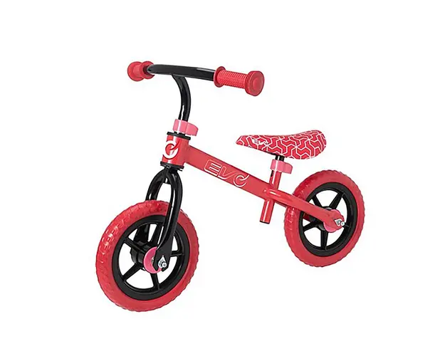 Bicicleta fara pedale, Evo, Balance Bike, 10 inch, Rosu