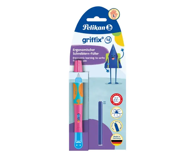 Stilou Griffix pentru stangaci, Herlitz, Lovely Pink