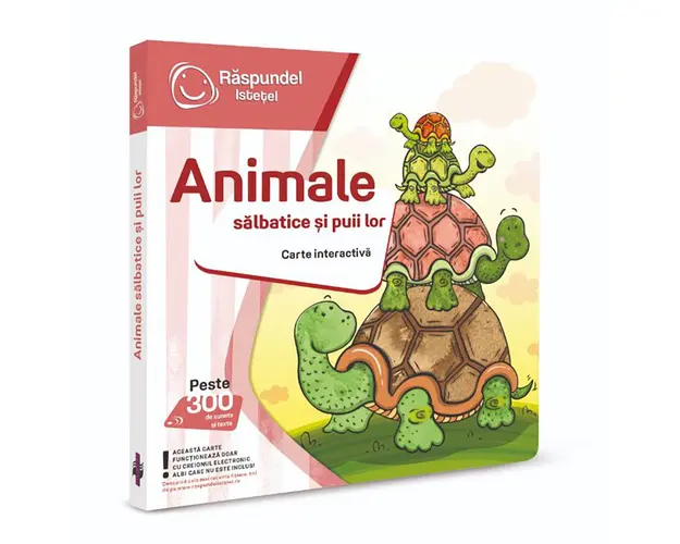 Carte interactiva, Raspundel Istetel, Animale salbatice si puii lor