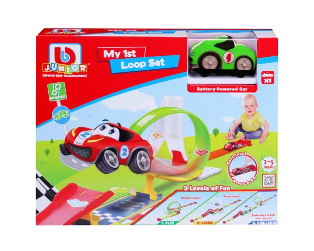 Prima mea masinuta cu rampa de lansare, Bburago, Verde