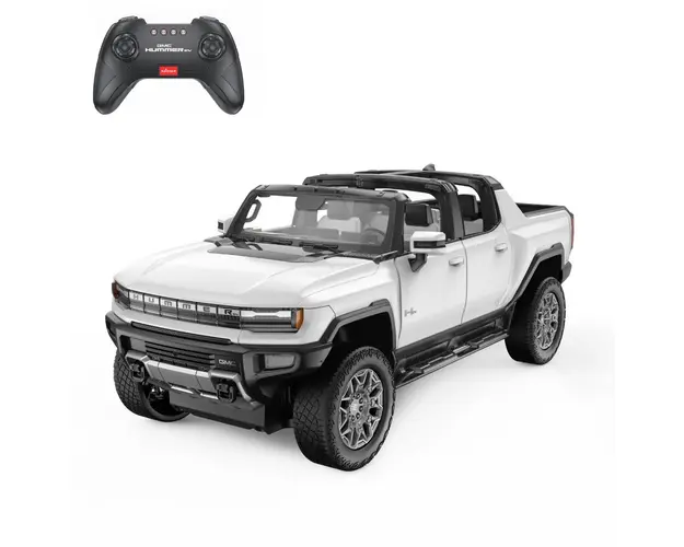 Masinuta cu telecomanda, Rastar, Hummer EV, 1:16, Alb