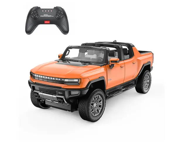Masinuta cu telecomanda, Rastar, Hummer EV, 1:16, Portocaliu