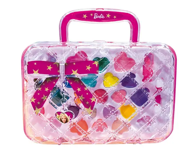 Set trusa de make-up in gentuta, Lisciani, Barbie