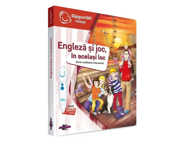 Carte interactiva, Raspundel Istetel, Engleza si joc, in acelasi loc