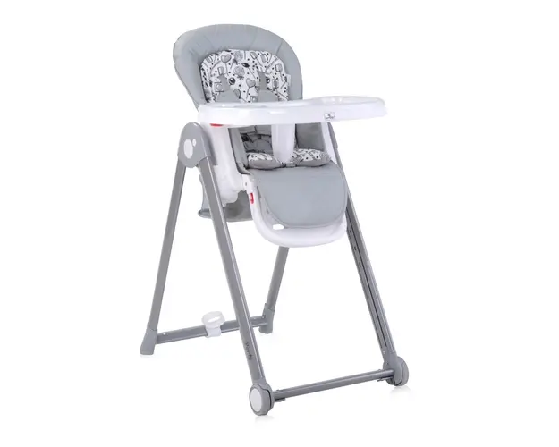 Scaun de masa reglabil, Lorelli Party, cadru din aluminiu, Cool Grey Leather