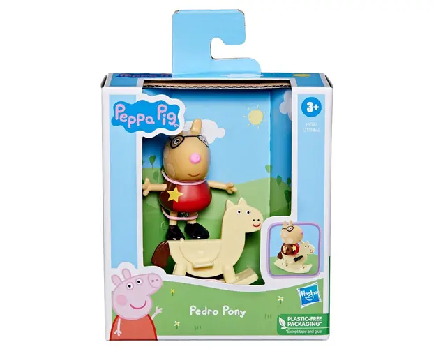 Figurina Peppa Pig, Pedro Pony si balansoar, 7 cm, F6788