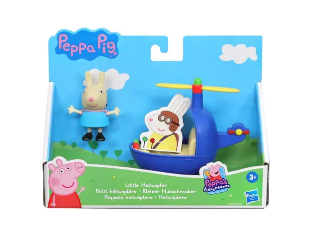 Set figurina si elicopter, Peppa Pig, Little Helicopter, F2742