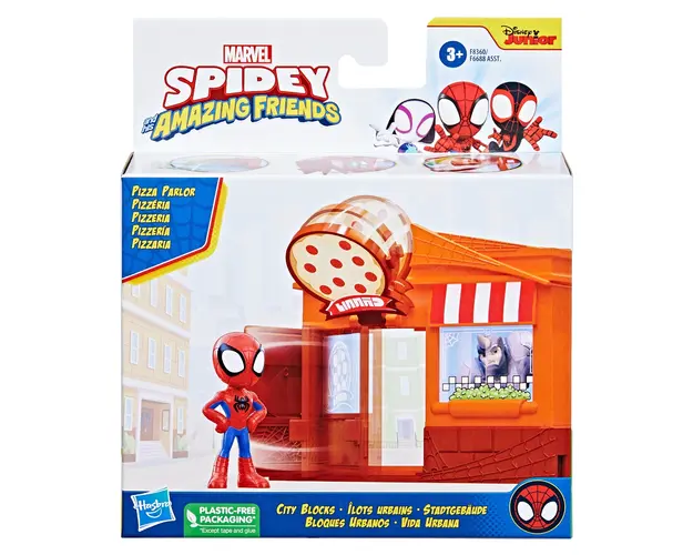 Set de joaca cu figurina, Spidey, Pizza Parlor, F8360