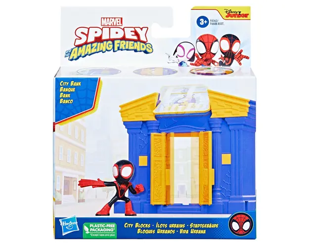Set de joaca cu figurina, Spidey, City Bank, F8362