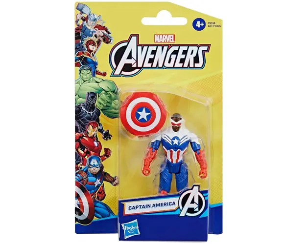 Figurina si accesoriu, Marvel Avengers, Captain America, 10 cm