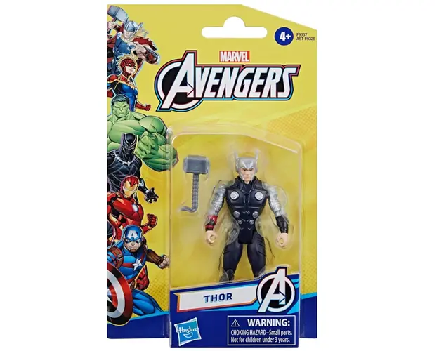 Figurina si accesoriu, Marvel Avengers, Thor, 10 cm