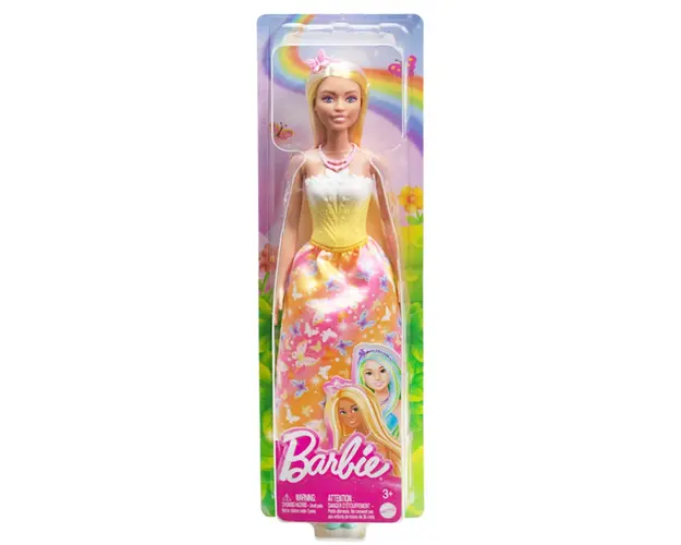 Papusa cu par blond, Barbie Royals Princess, HRR09