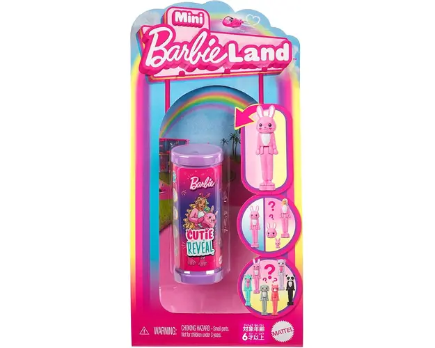 Papusa surpriza Barbie, Cutie Reveal, Mini Barbieland, HYM25