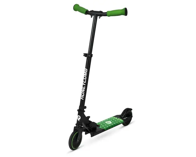 Trotineta cu lumini LED Qplay Honeycomb, Verde
