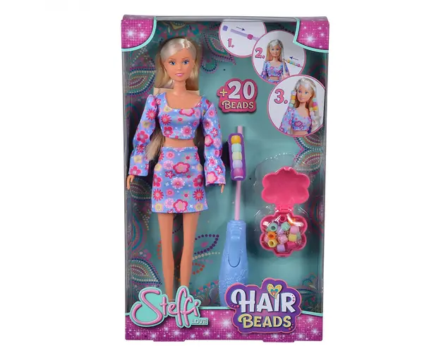 Set de joaca cu papusa Steffi Love, Hair Beads