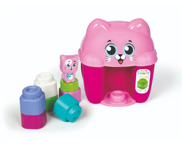 Jucarie moale pentru bebelusi, Clementoni, Soft Clemmy, Pisica