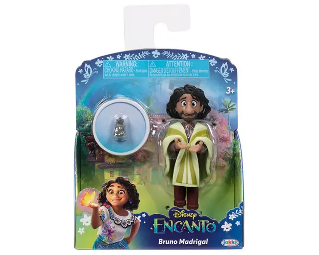 Papusa mini cu accesoriu, Disney Encanto, Bruno Madrigal, 8 cm