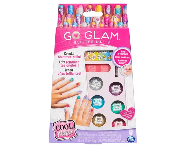Set manichiura cu sclipici, Cool Maker, Go Glam Glitter Nails