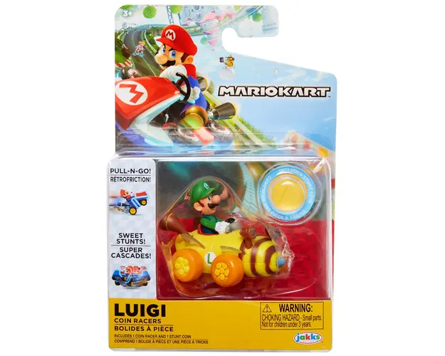 Figurina cu masinuta, Mario Kart, Luigi