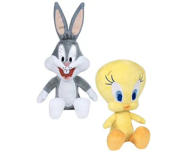 Set 2 jucarii din plus Play By Play, Bugs Bunny, 18 cm si Tweety, 16 cm