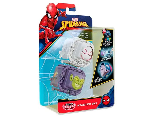 Set 2 figurine de lupta Battle Cubes Spiderman, Gwen vs Green Goblin